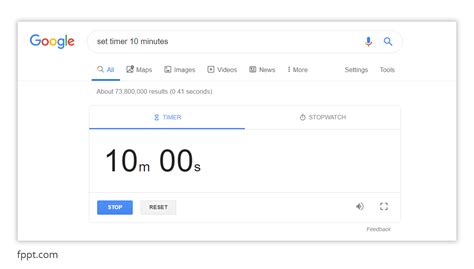 google ten minute timer|google timer for 10 minutes.